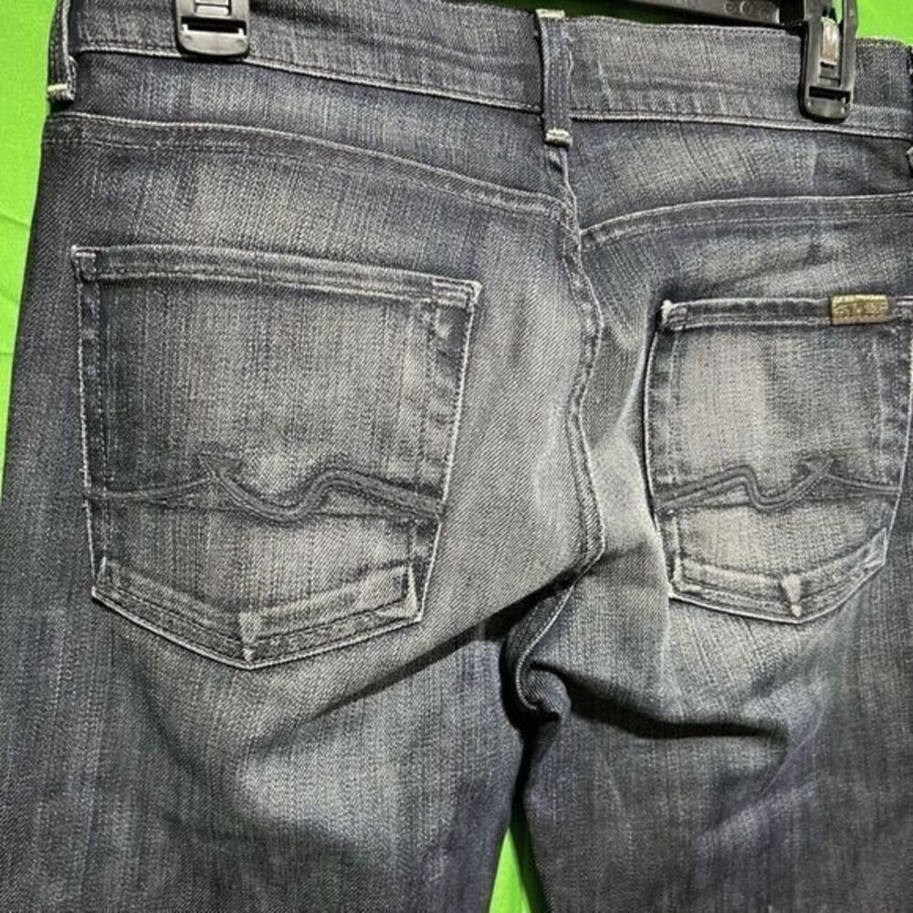 7 For All Mankind High Waist Bootcut Jeans Women's Size 29 Stretch Denim - Picture 9 of 10